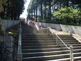 Long stairs in the Temple