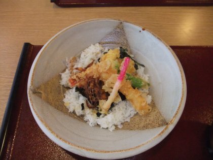 Tendon, a traditional Japanese food